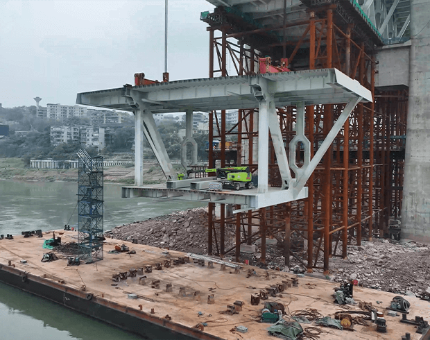 瀘州長江二橋建設